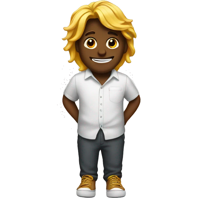 Emoji with the big feet emoji