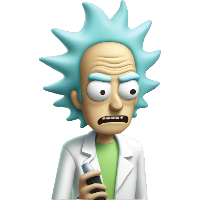 rick & morty vape emoji