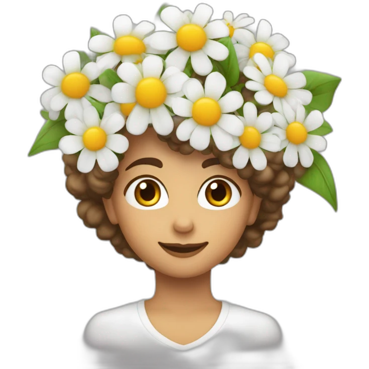 Garçon de 15 ans grand blanc au cheveux brun court qui tient un bouquet de fleurs emoji