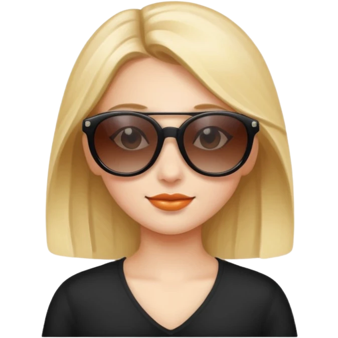 Girl with sunglasses emoji