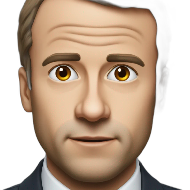 Macron qui ce frappe la tête emoji