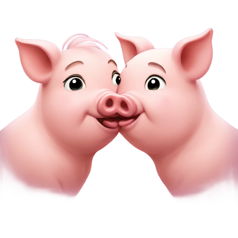 Pig kiss emoji