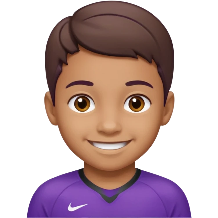 child with purple jersey emoji
