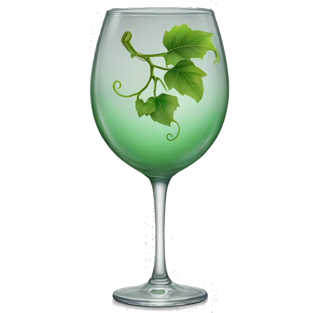 Vine glass emoji