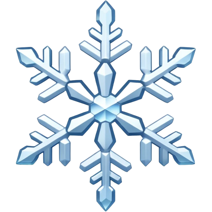 Snowflakes 3d emoji