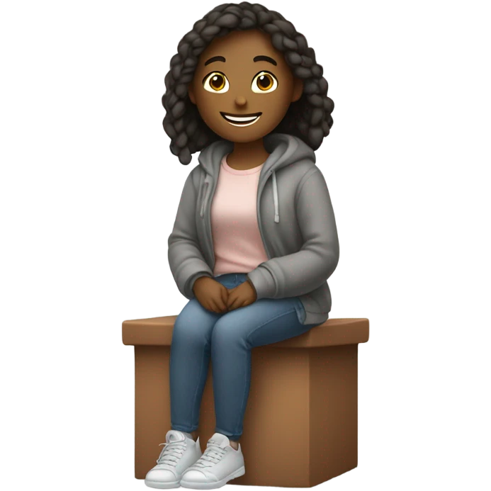 Girl chilling emoji