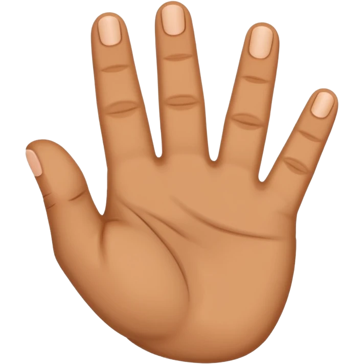 Hand sign for letter D emoji