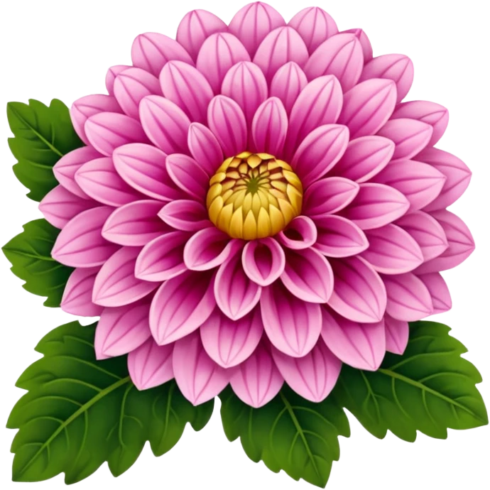 super realistic pink dahlia emoji