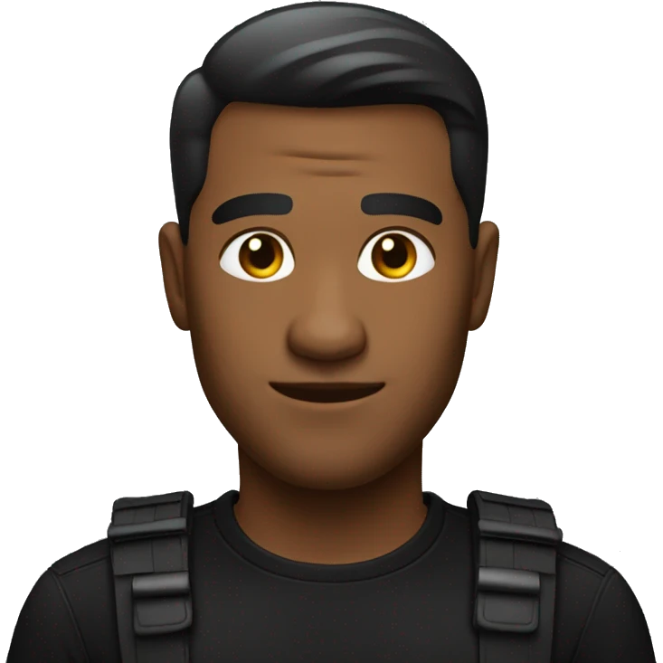 Handsome men in black shirt emoji