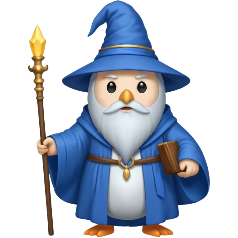 Penguin Wizard emoji
