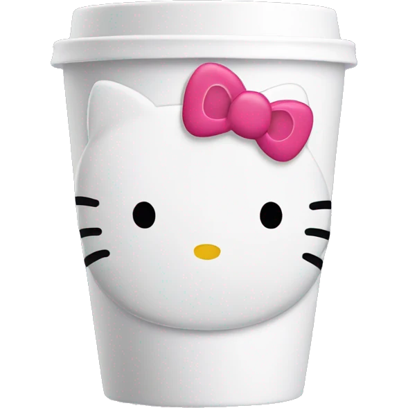 hello kitty empty cup emoji