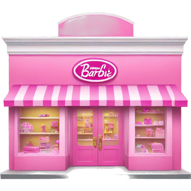 pink barbie shop emoji