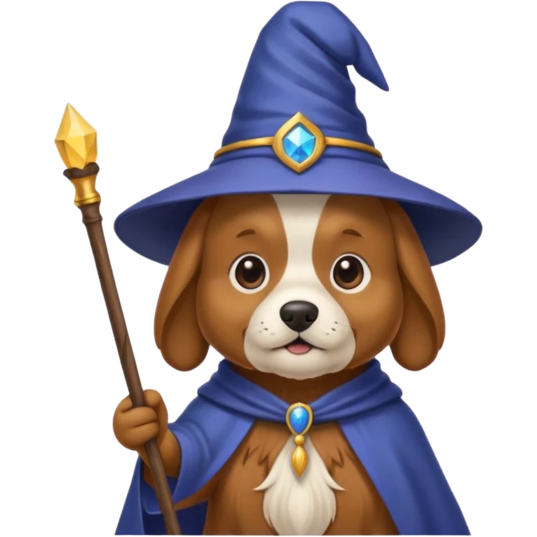 Dog wizard emoji