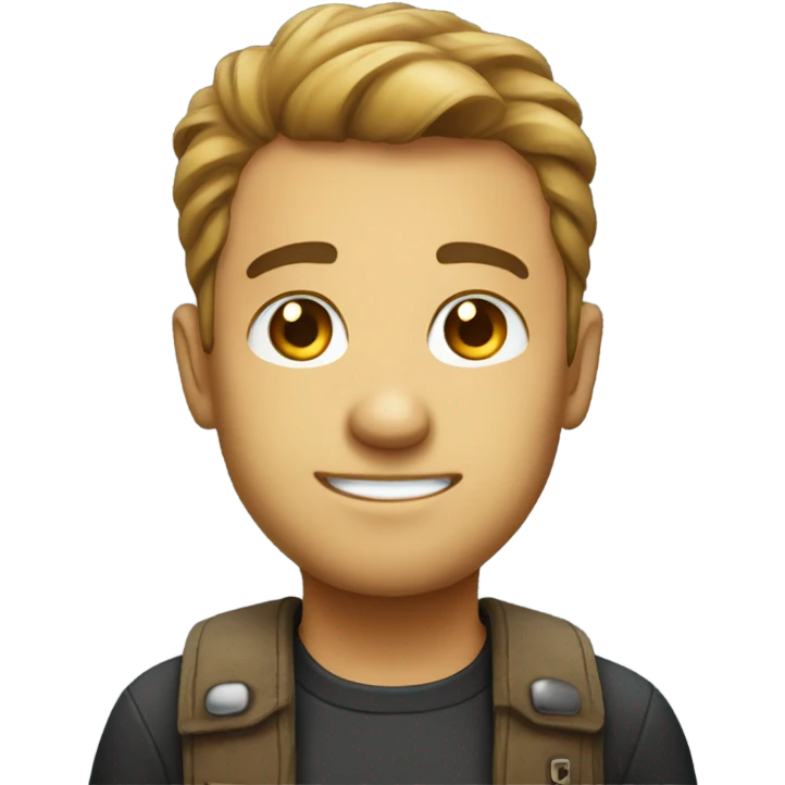 MAKE A PROFILE EMOJI FOR A FULL STACK DEVELOPER ACTIVELY LOOKING FOR A JOB emoji