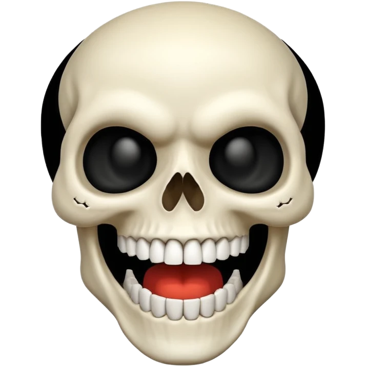 Skull laughing emoji
