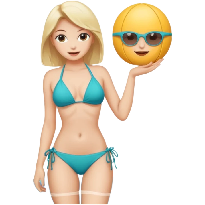 Sexy girl in bikini emoji