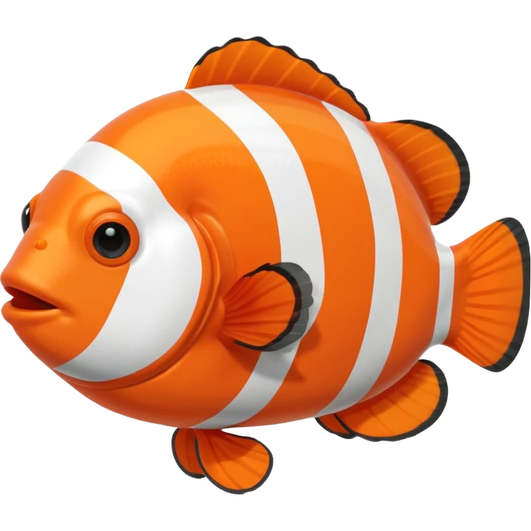 Clown fish in coral in the aquarium emoji