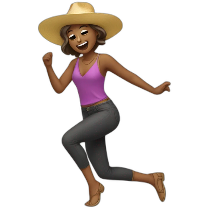 Caca bailando emoji