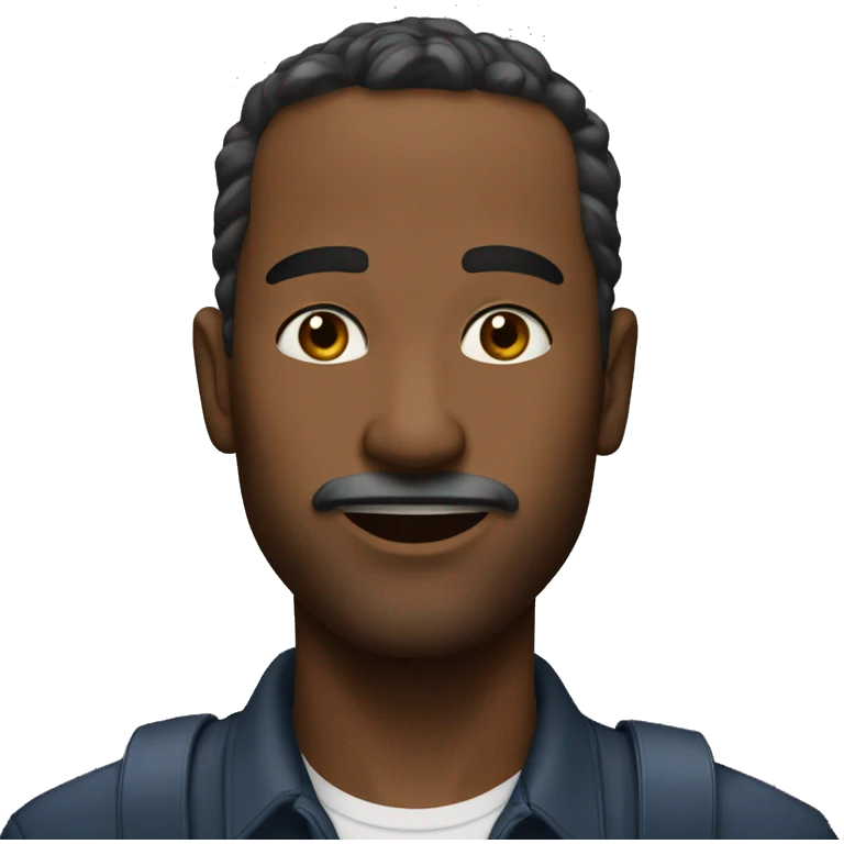 Черный французский бульдог  emoji