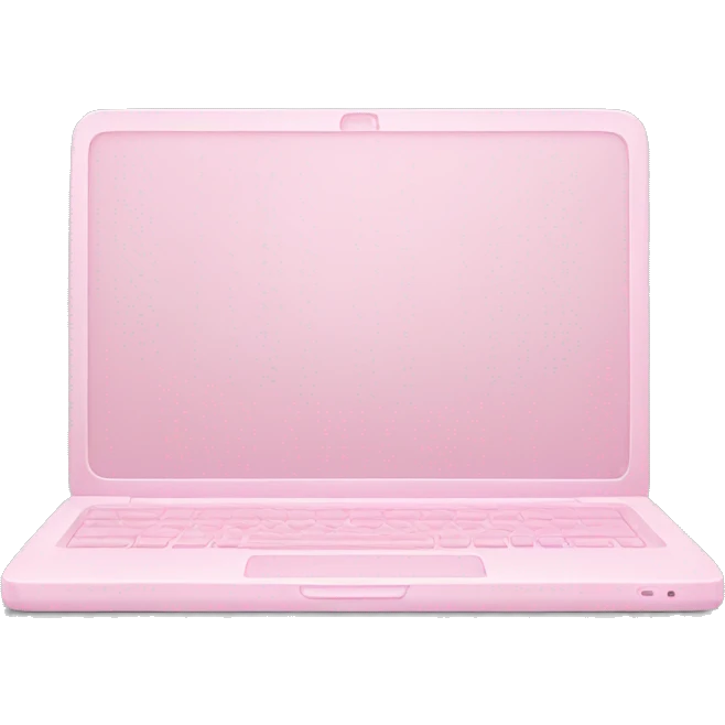 Light pink laptop emoji