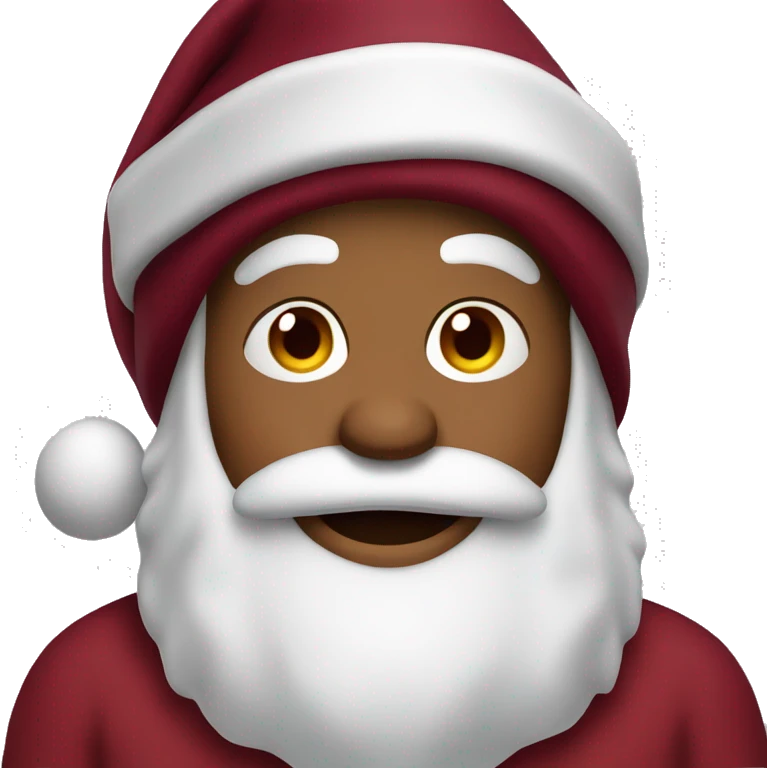 Burgundy Santa Claus emoji
