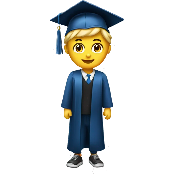 "Make an emoji to celebrate graduation or an achievement. single emoji emoji