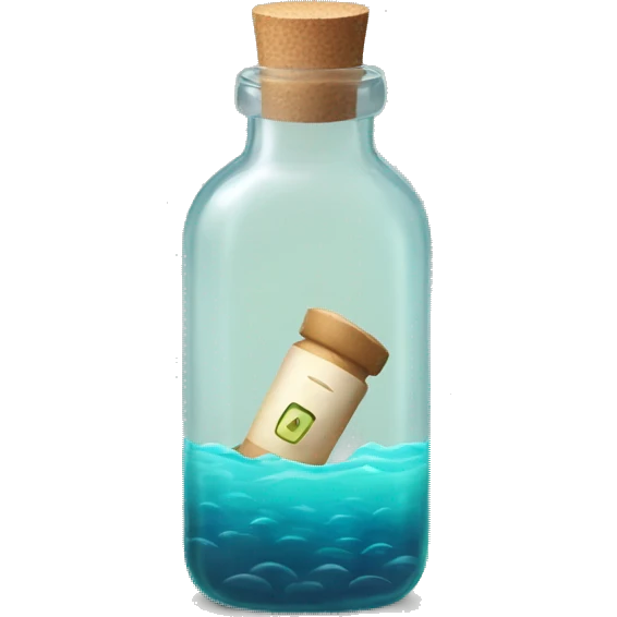 Message in a bottle emoji