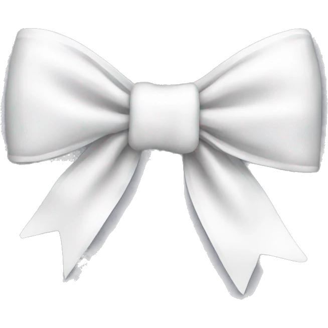 white bow emoji