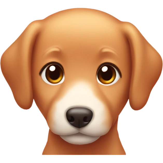 Kawaii red retriever puppy emoji