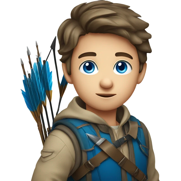 Boy with blue eyes who hunts emoji