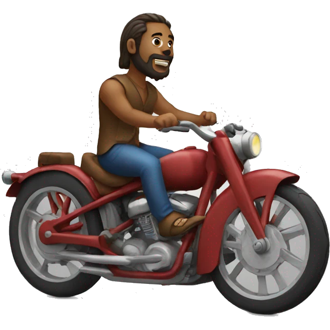 God on a bike emoji