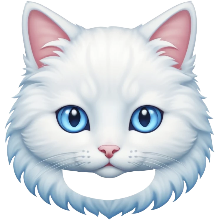  Cat white emoji