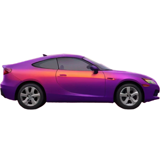 car and sunset emoji