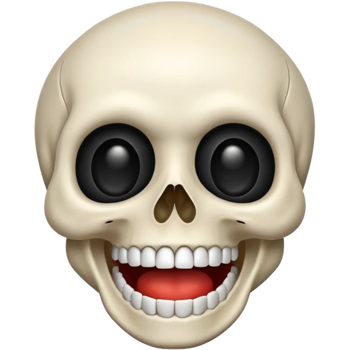 Open mouth skull emoji emoji
