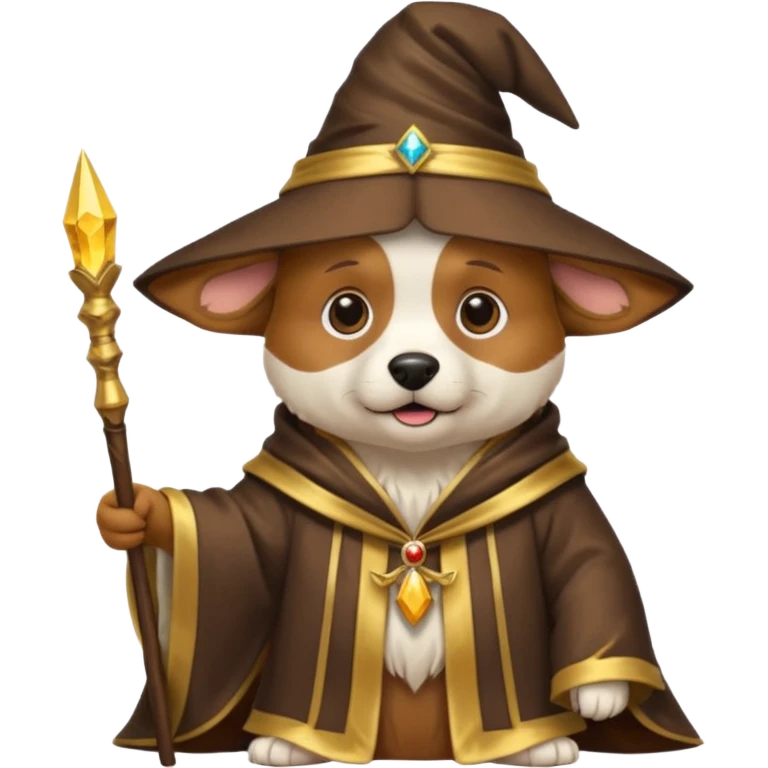 Dog wizard emoji