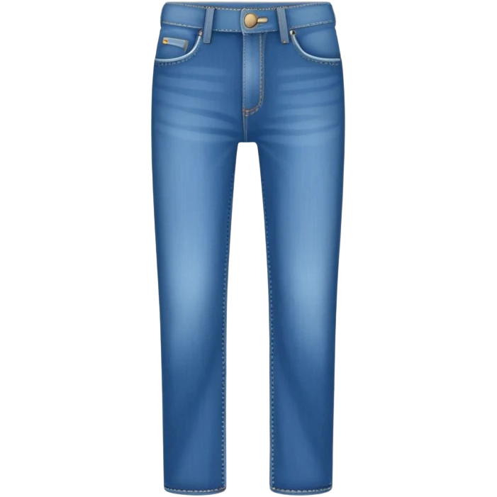 plain isolated blue long jeans emoji