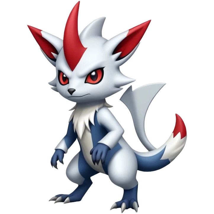 Cool Edgy Absol-Zangoose-Sneasel-Quilava, full body emoji