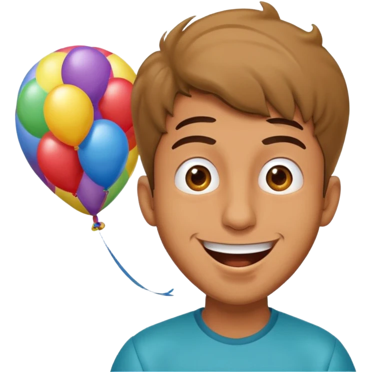 an arabic guy blowing something up with a silly face emoji