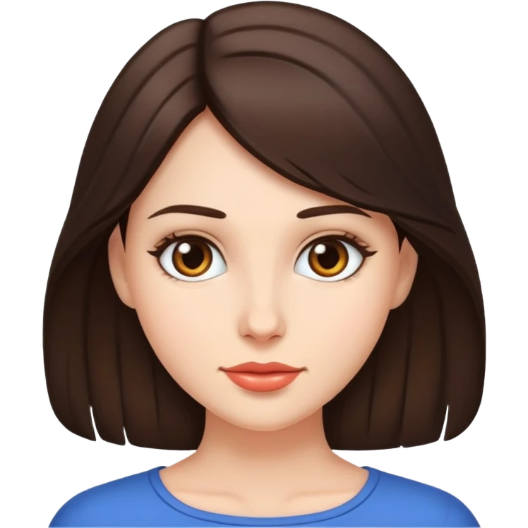 Голая брюнетка emoji