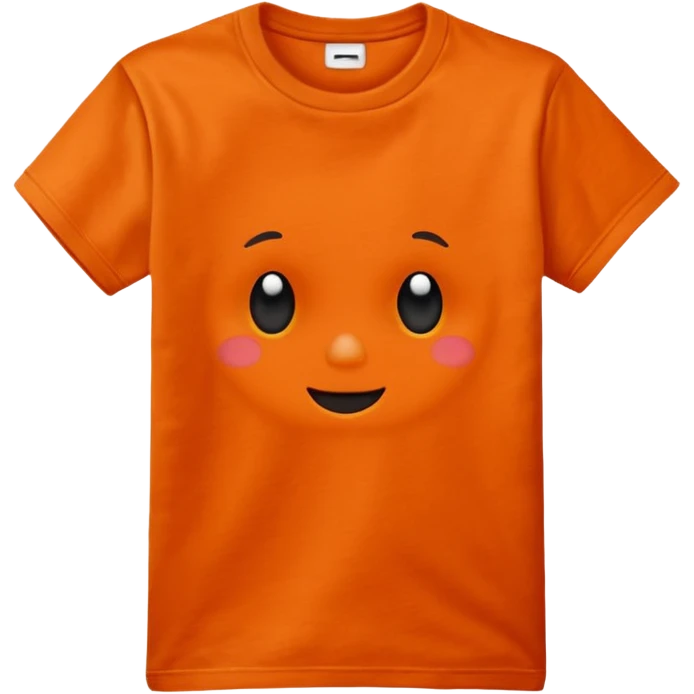 little orange t  emoji