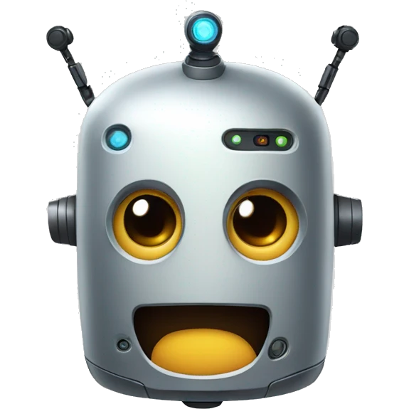surprised robot emoji