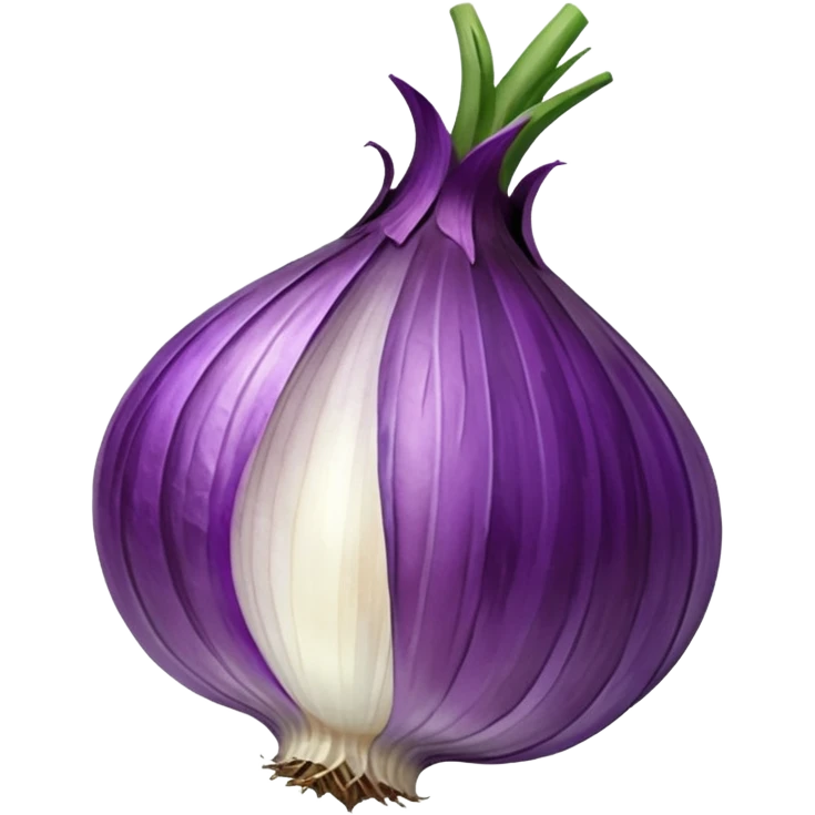 dried purple onion single sphere emoji