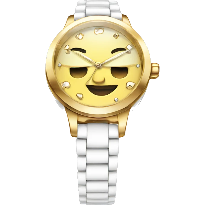white luxury female watch emoji