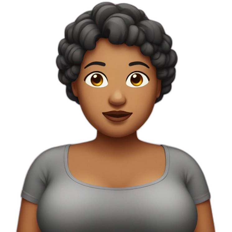 Mujer gorda emoji