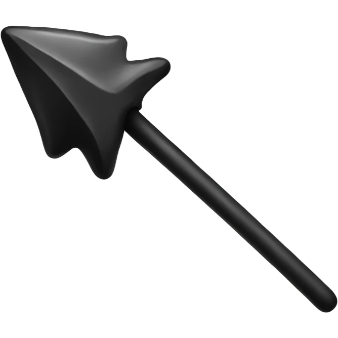 black and white wand emoji