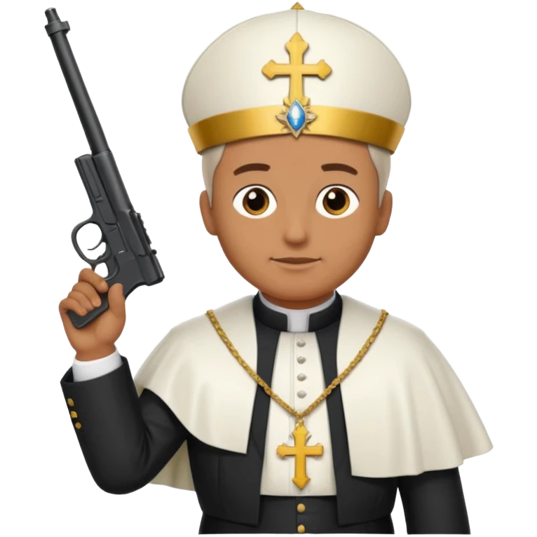 Gangster pope emoji