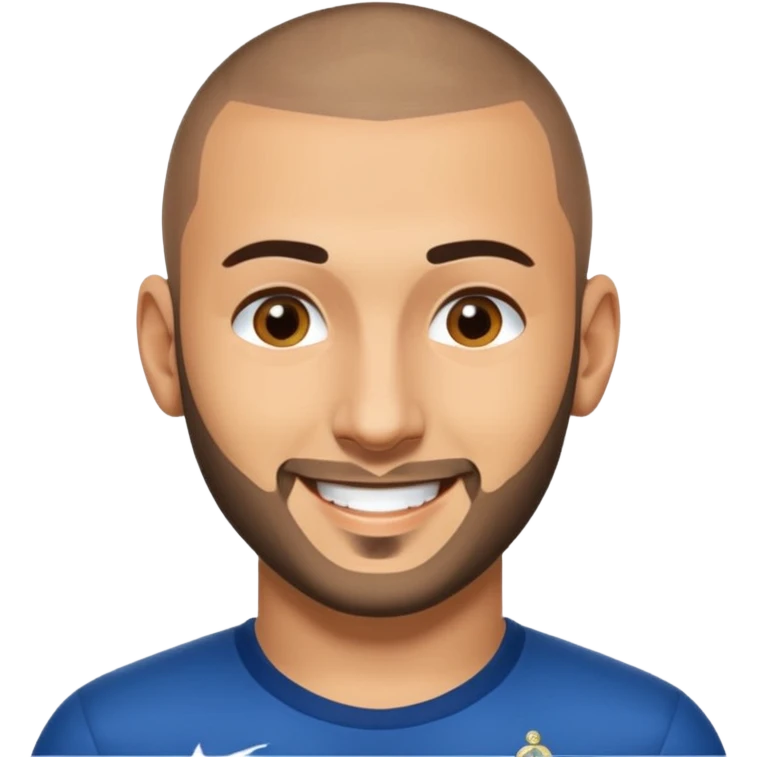 Karim Benzema with Buzzcut emoji