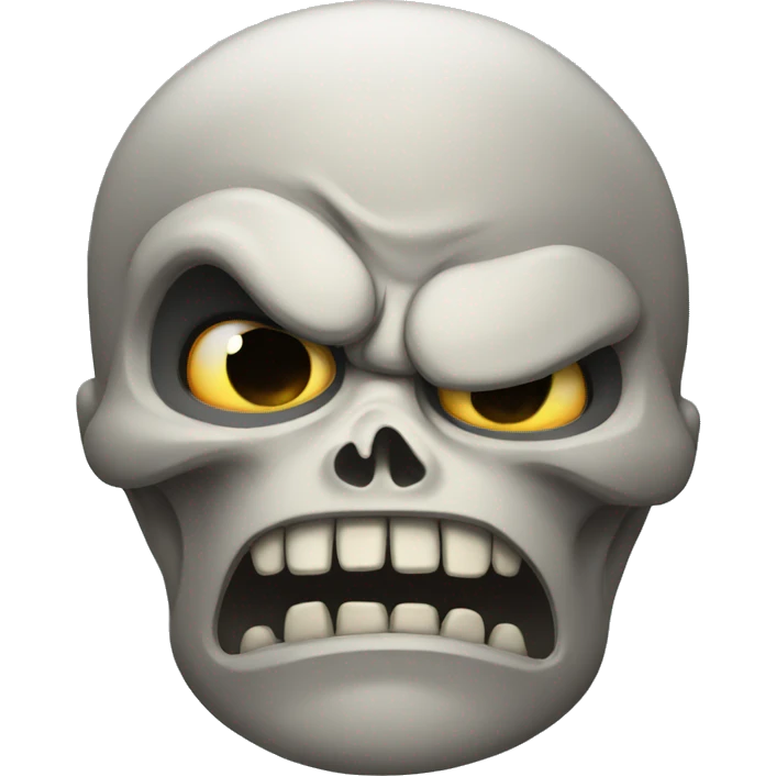 angry skull emoji