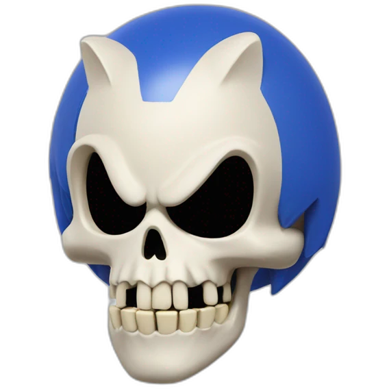 skull sonic the hedgehog emoji