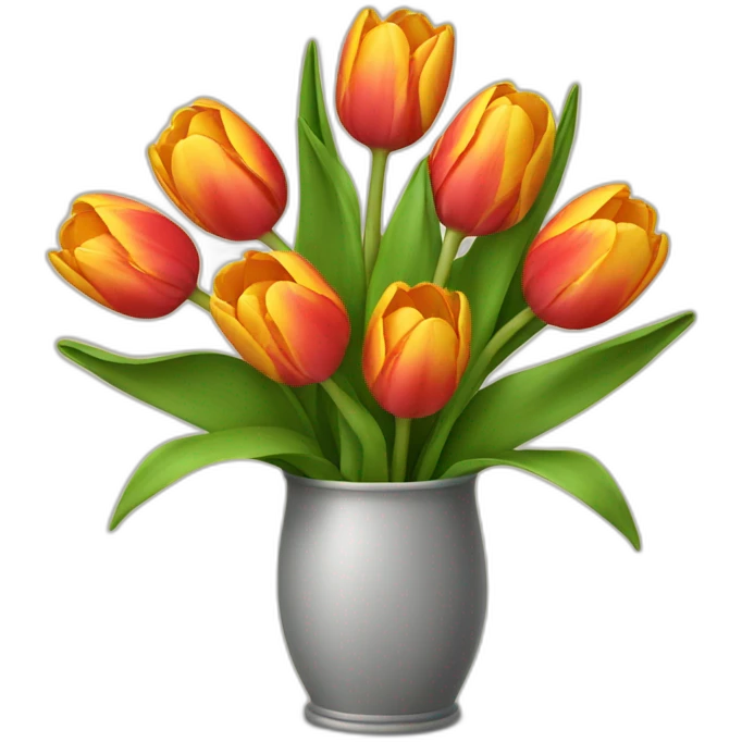 Tulip bouquet emoji